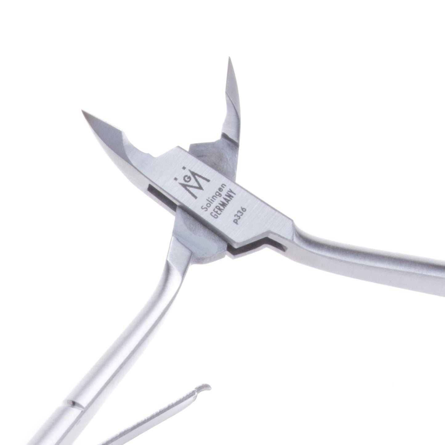 GERMANIKURE Luxury Cuticle Nipper in Leather Case, Double Sharpened, Ethically Made in Solingen Germany
