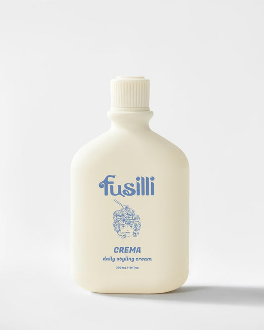 FUSILLI Crema Daily Styling Cream for Curly Wavy Hair - 300ml | Leave-In Curl Cream | Lightweight Hydrating | No Residue | Sulfate Silicone Free Beauty & Personal Care FUSILLI