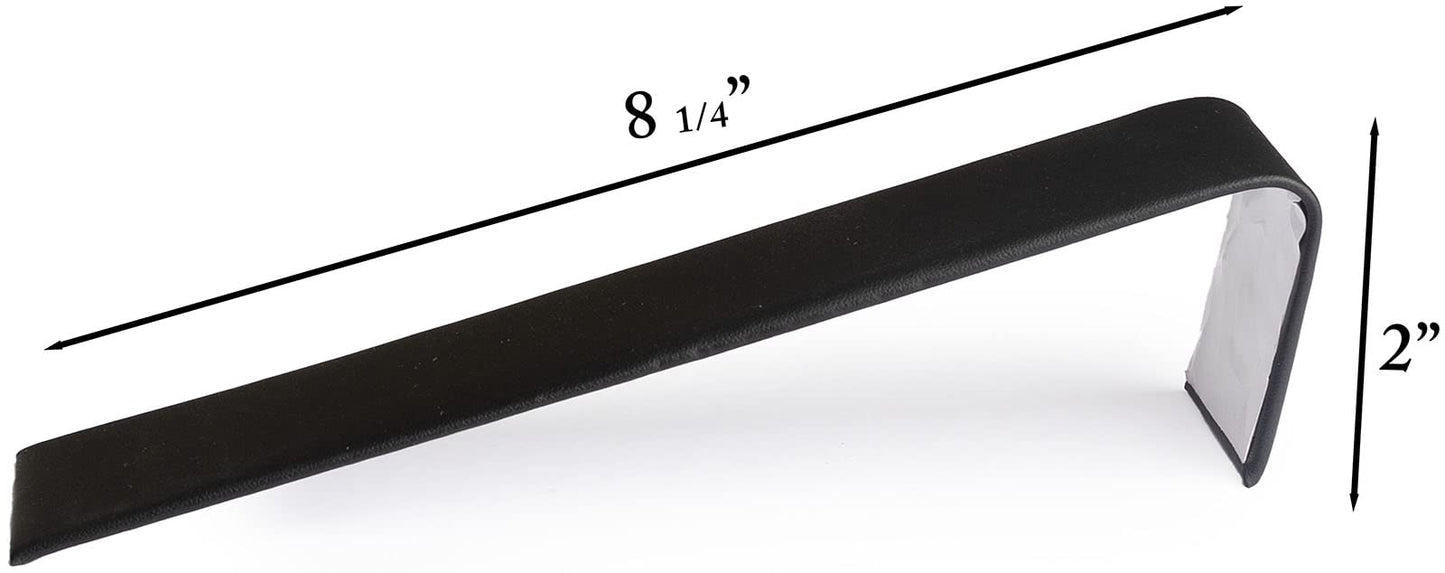 Novel Box 6 Pack Bracelet/Watch Ramp Black Leatherette 2x8.25x2 Inches - Slim and Sleek Ramps for Jewelry Display - Bracelet Holder Organizer Stand…