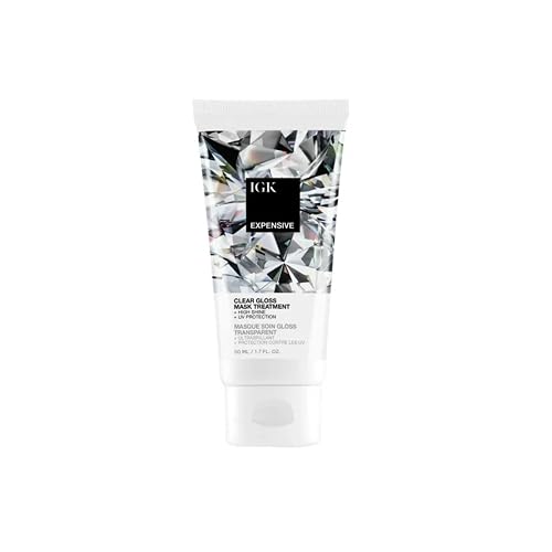 IGK Expensive Amla Oil High Shine Gloss Treatment | Strengthens, Softens & Enhances Shine | UV Protection + Color Safe | Vegan & Cruelty Free | 1.7 oz