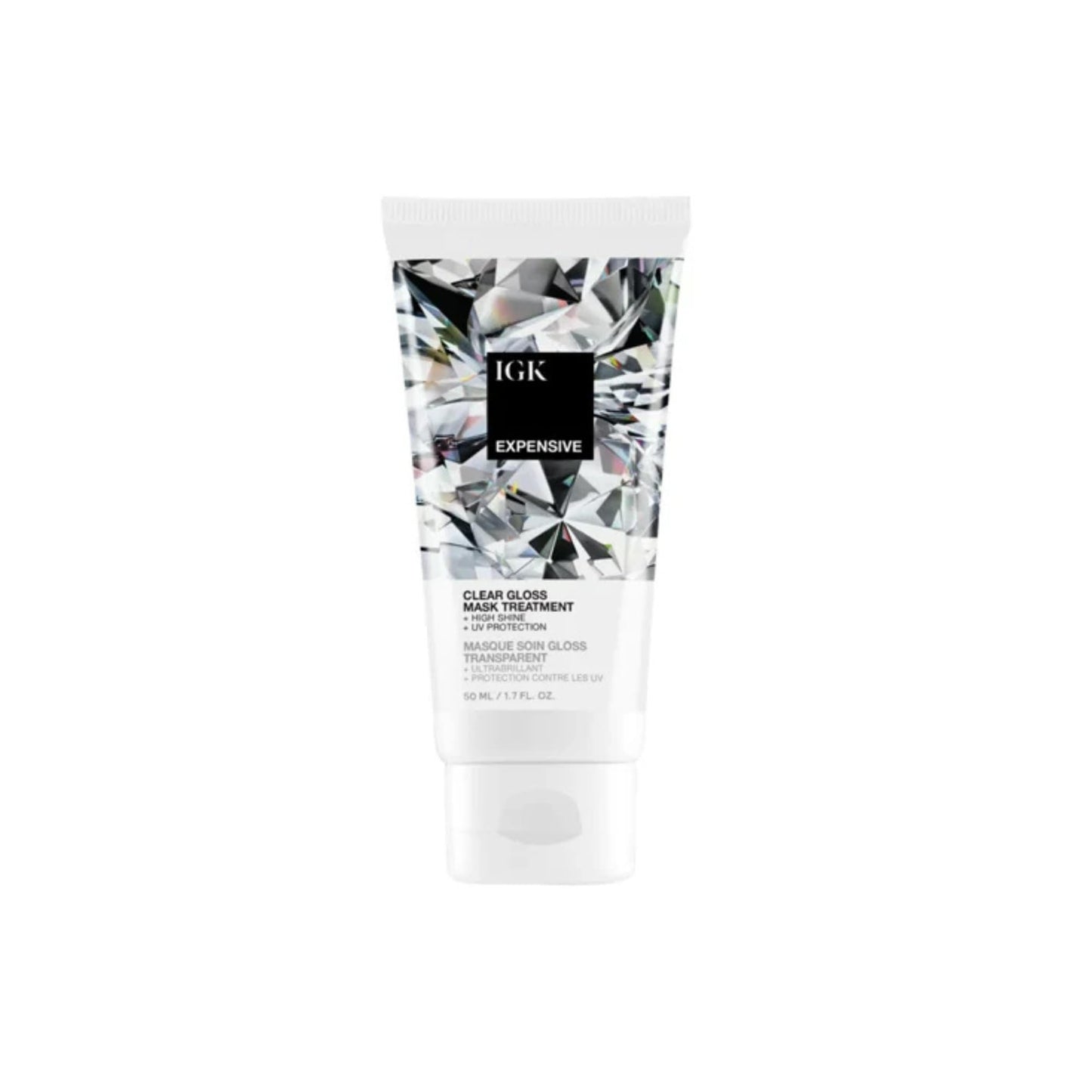 IGK Expensive Amla Oil High Shine Gloss Treatment | Strengthens, Softens & Enhances Shine | UV Protection + Color Safe | Vegan & Cruelty Free | 1.7 oz