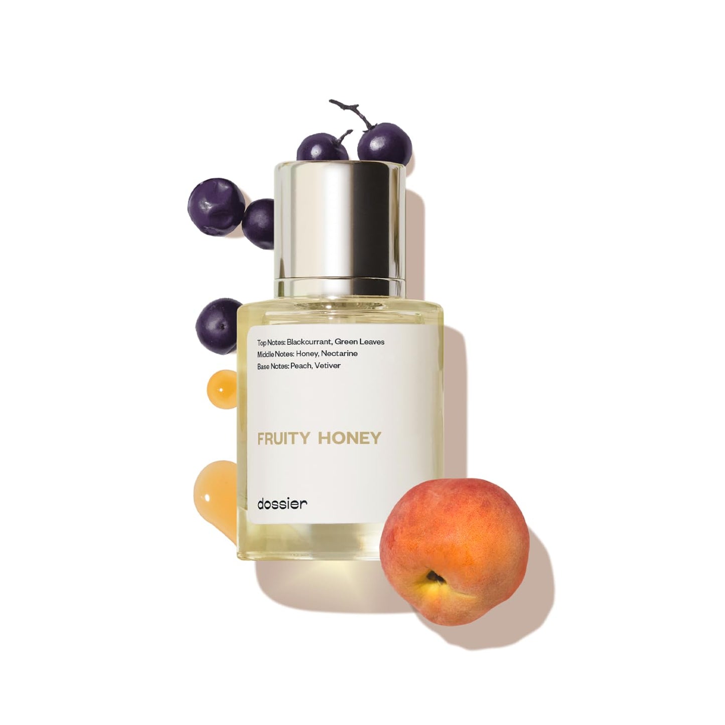Dossier - Fruity Honey - Eau de Parfum - Inspired by J.Malone's Nectarine Blossom & Honey - Perfume Luxury - Pure Infused - Paraben-Free - Vegan -