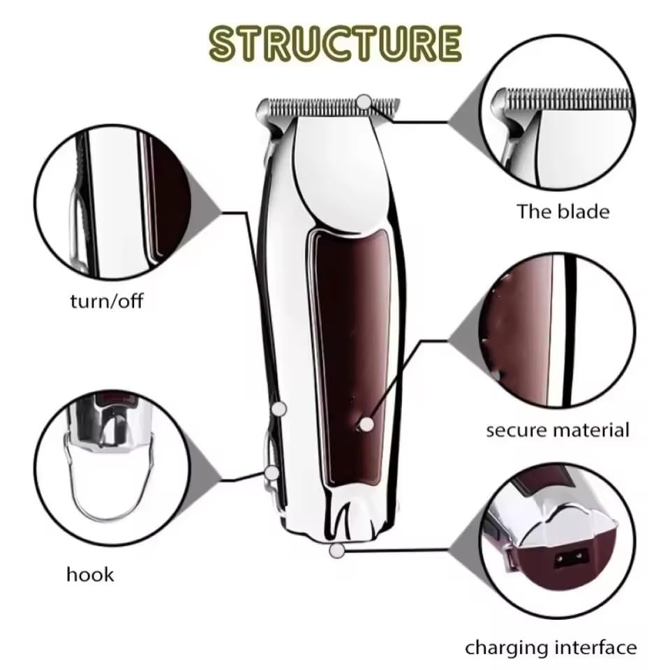 QDKVTNDJZ Hair Clippers for Men Professional - Brushless Motor Trimmers Set with Long Battery Life USB Rechargeable Electric Cutting Kit for at-Home Beauty and Personal Care QDKVTNDJZ