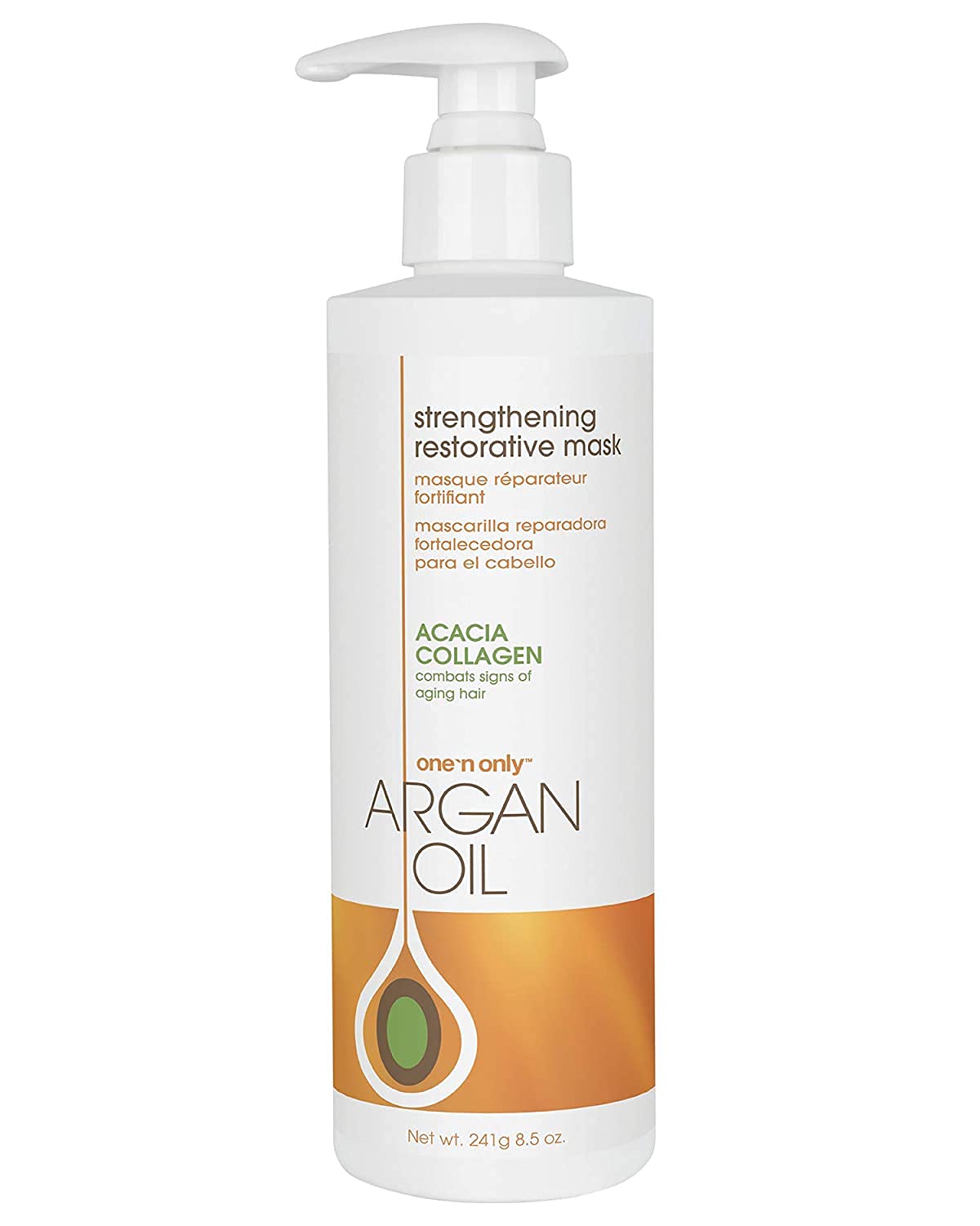 One 'n Only Hair Mask with Argan Oil, Strenghtening Restorative Mask, Helps Maintain Moisture Level for a Shiny Texture, Provides Color Protection
