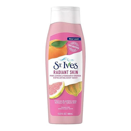 St. Ives Radiant Skin Body Wash Pink Lemon and Mandarin Orange, 13.5 Fl Oz (Pack of 1)
