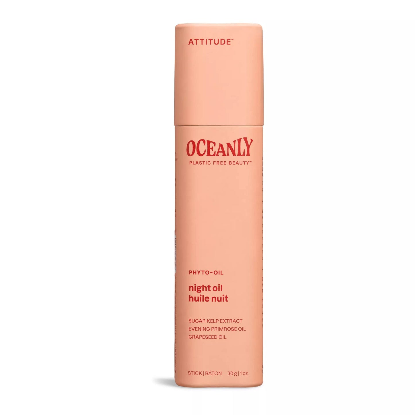 ATTITUDE Oceanly Night Oil Stick, EWG Verified, Plastic-free, Plant and Mineral-Based Ingredients, Vegan and Cruelty-free Beauty Products, PHYTO OIL