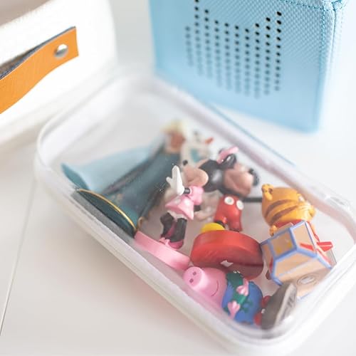 Maple & Lark Bliss Bins - Hard Sided Clear Zipper Case for Storage - Professional-Grade Plastic Clear Zipper Pencil Case, Toiletry Pouch, Travel…