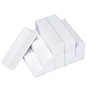 Senkary 12 Pack Nail Buffer Block 4 Sided Nail File Sanding Block Buffing Blocks for Natural and Acrylic Nails, Medium Grit (White)