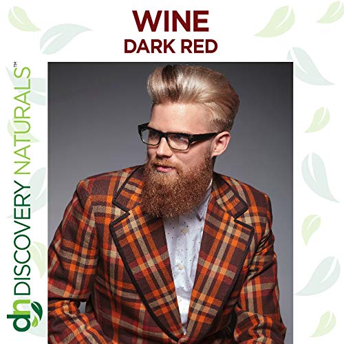 Wine Dark Red Henna Hair Color For All Kit | 100% All Natural Hair Dye & Beard Dye Powder Kit Organic, Herbal & Vegan Chemical & Cruelty Free