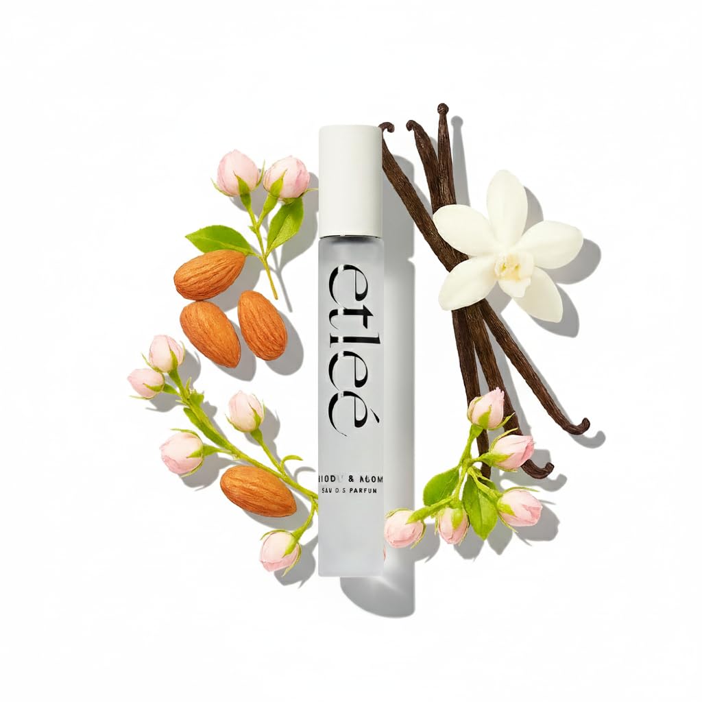 ETLEÉ Twilight Bloom Eau de Parfum 0.34oz, Long Lasting Perfume Inspired by CH Good Girl, Floral Notes With Vanilla, Almond, Amber, Sandalwood, Citrus Beauty & Personal Care ETLEÉ