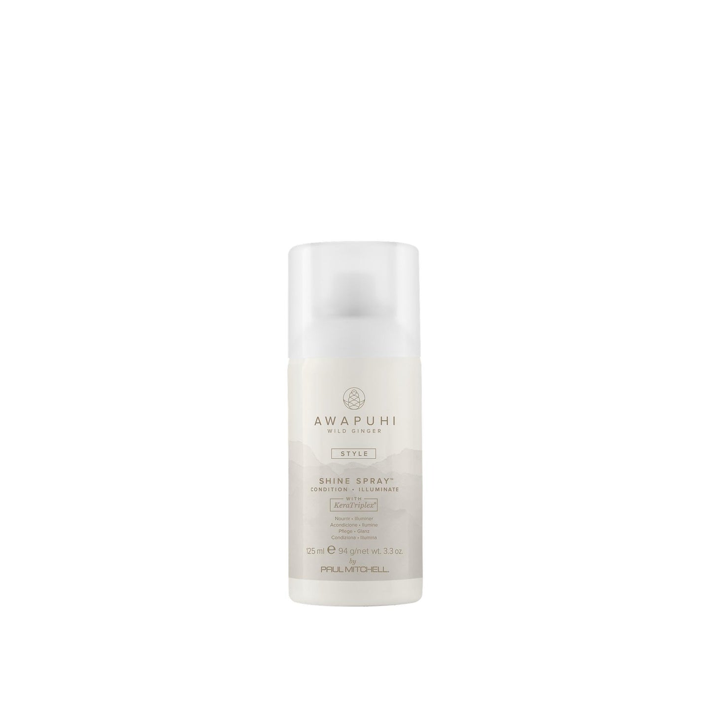 Awapuhi Wild Ginger by Paul Mitchell Shine Spray, Conditions + Adds Luminosity, For All Hair Types, 3.3 oz