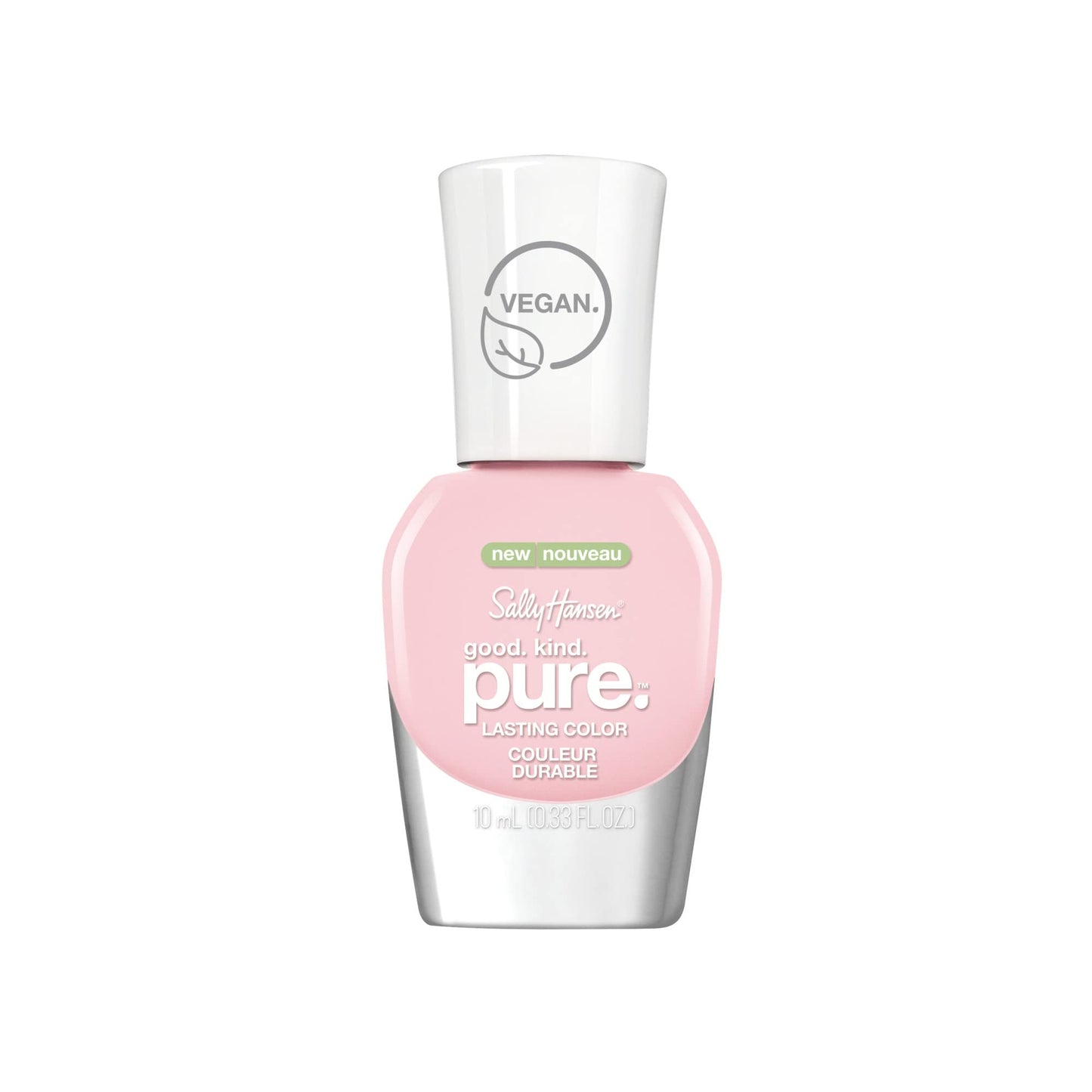 Sally Hansen Good. Kind. Pure. Nail Polish | Plant-Based, Vegan, 16-Free Formula | Sheer, Glossy | 200 Pink Cloud | Sheer Baby Pink Nail Color Beauty & Personal Care Sally Hansen