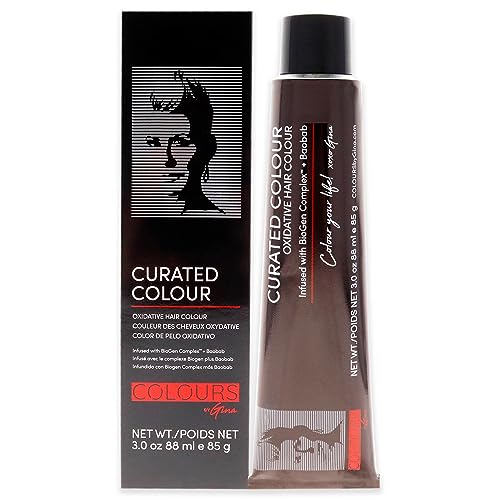 Colours By Gina Curated Colour - 5.35-5GM Light Golden Mahogany by Colours By Gina for Unisex - 3 oz Hair Color