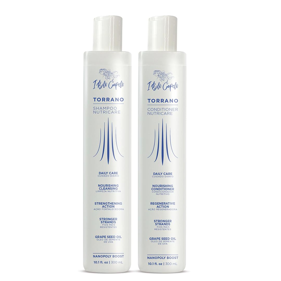 I Belli Capelli NutriCare Shampoo and Conditioner Set for Women and Men- Paraben & Petrolatum Free, Color Safe -Nourishing & Moisturizing for Dry