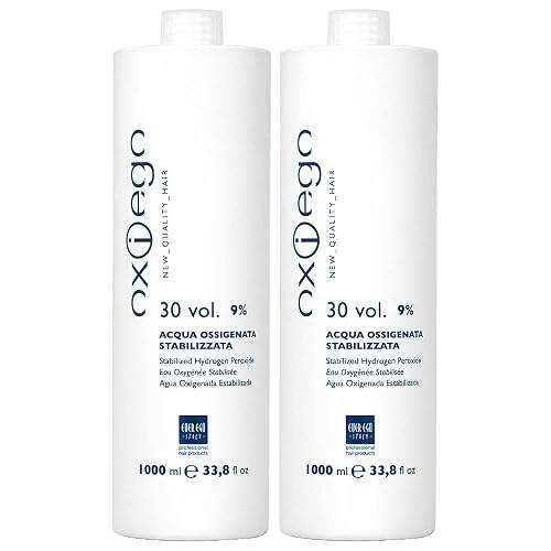 Ever Ego 30 Vol 9% Stabilized Hydrogen Peroxide 1000ml 33.8oz (Pack of 2)