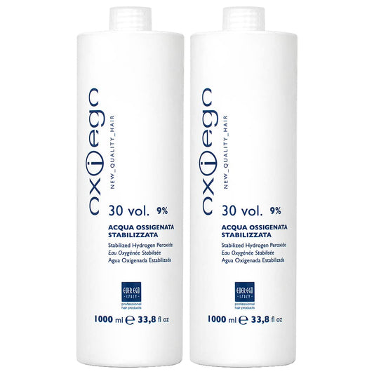 Ever Ego 30 Vol 9% Stabilized Hydrogen Peroxide 1000ml 33.8oz (Pack of 2)