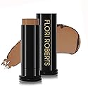 Base Strokes Crème Foundation Stick by Flori Roberts, Full Coverage for Women of Color or Deeper Skin Tones, Long Lasting Makeup, Natural Finish
