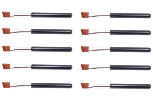 VOSAIDI 10pcs Eyebrow Portable Premium Quality Angled Eye Brow and Spoolie Mini Brush