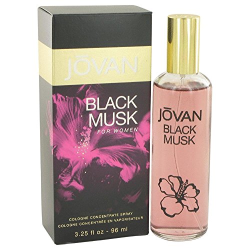 JOVAN BLACK MUSK by Jovan COLOGNE CONCENTRATE SPRAY 3.25 OZ for WOMEN