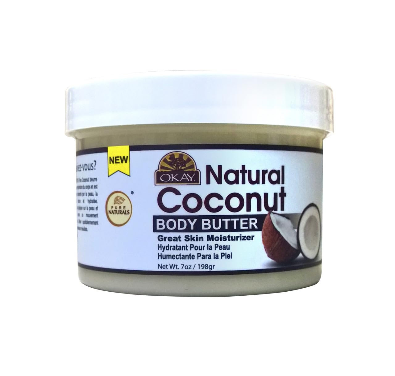 Okay Butter 100% Natural Smooth for Skin and Hair Easily Absorbed By the Skin & Hair Leaving It Soft & Moisturized Silicone, Paraben Free For All Skin