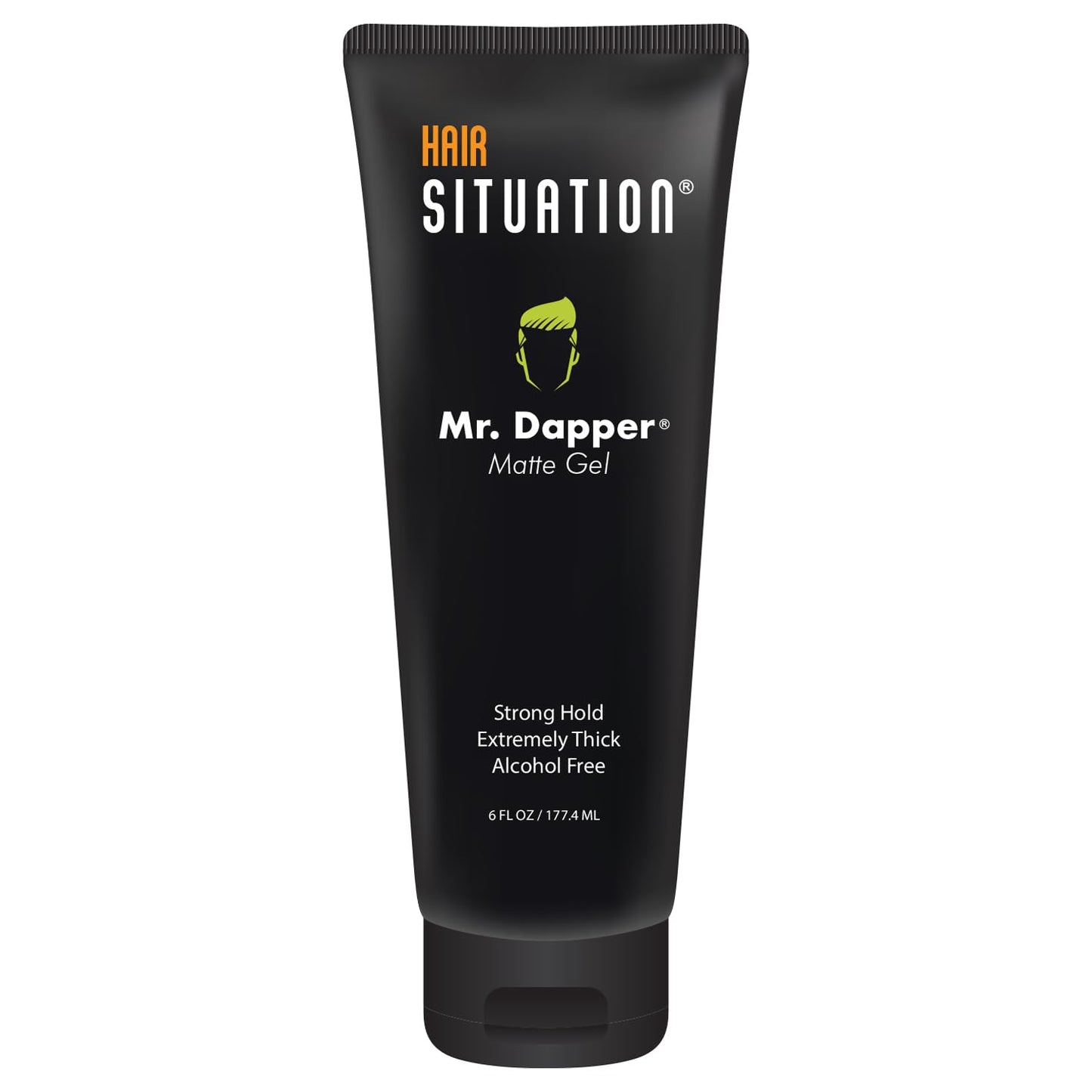 Hair Situation Mr. Dapper Matte Look Strong Hold Styling Hair Gel for Men, Anti-Humidity Shield, Anti-Frizz and Fly Away, Alcohol-Free, No Flake