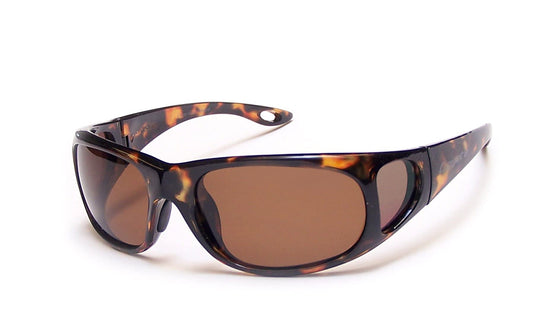 Coyote Eyewear P-22 Sportsman's P-Series Polarized Fishing Sunglasses, Tortoise/Brown