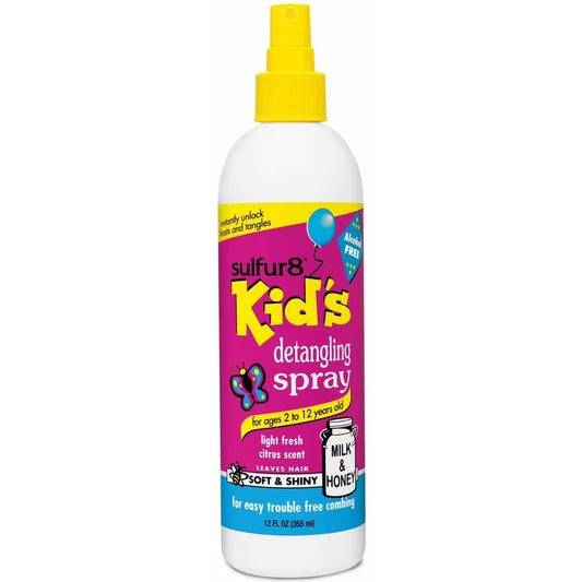 Sulfur8 Milk & Honey Detangling Spray 12 oz - Conditioning Spray to Help Soften Hair, Reduce Knots, Refresh Fragrance, Lightweight Moisturizer for All