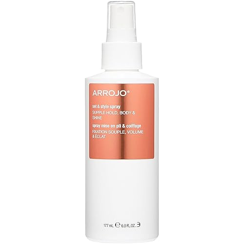 ARROJO Set & Style Hair Spray - Blow Dry Spray To Create Body, Shine, Hold - Hair Shine Spray For Blow-Drying -Hair Setting - Anti Frizz Hair Products