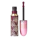 MAC Limited Edition Bubbles & Bows Powder Kiss Liquid Lipcolour - It's A Tie! (Berry Purple) - 0.17 fl oz / 5 mL