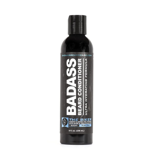 Badass Beard Care Beard Conditioner For Men - THE BIKER, 8oz - Made of Natural Ingredients for A Healthy, Soft, & Itch Free Beard and Mustache