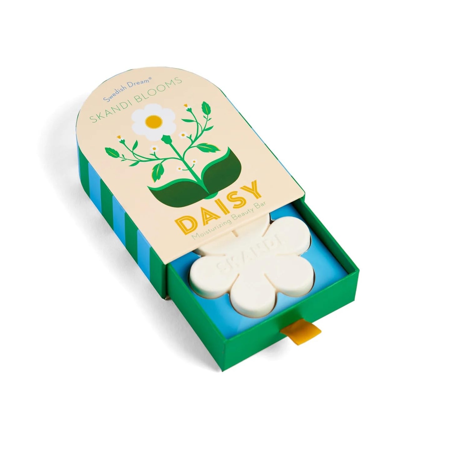 Kalastyle Swedish Dream SKANDI BLOOMS DAISY Bar Soap | Moisturizing Beauty Bar | Made with Sunflower Lechithin | Vegan and Cruelty-Free | 4.28 ounces