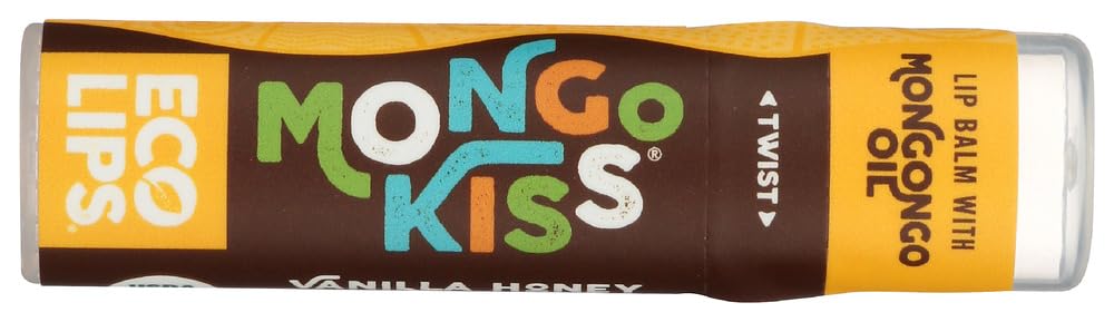 Mongo Kiss Display Center - Lip Balm - Organic - Eco Lips - Vanilla Honey - .25 oz - case of 15 Beauty and Personal Care Mongo Kiss