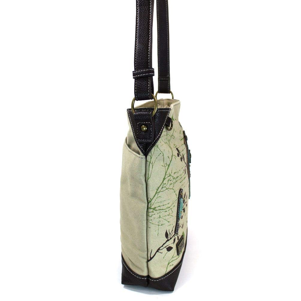 Chala Handbags Safari Bird Canvas Crossbody Bag Purse