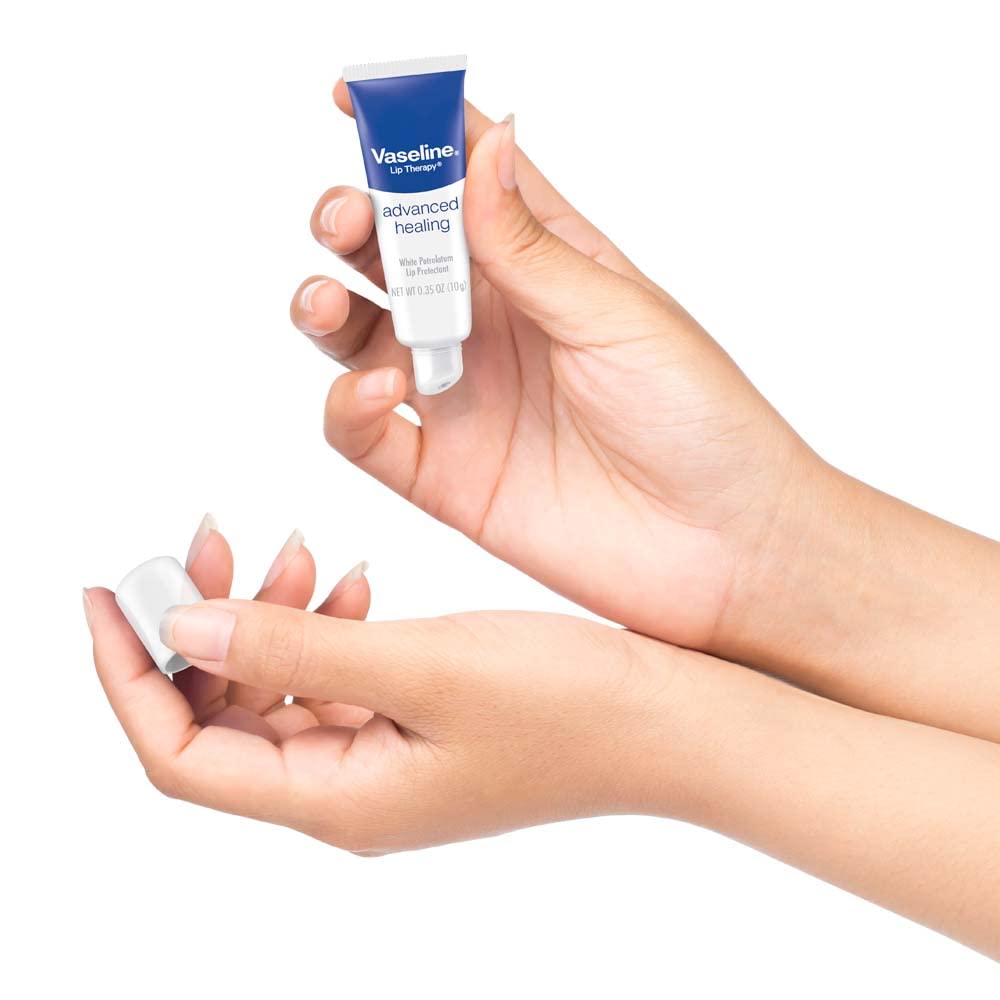 Vaseline Lip Therapy Petroleum Jelly,Adv Formula -10 Gm