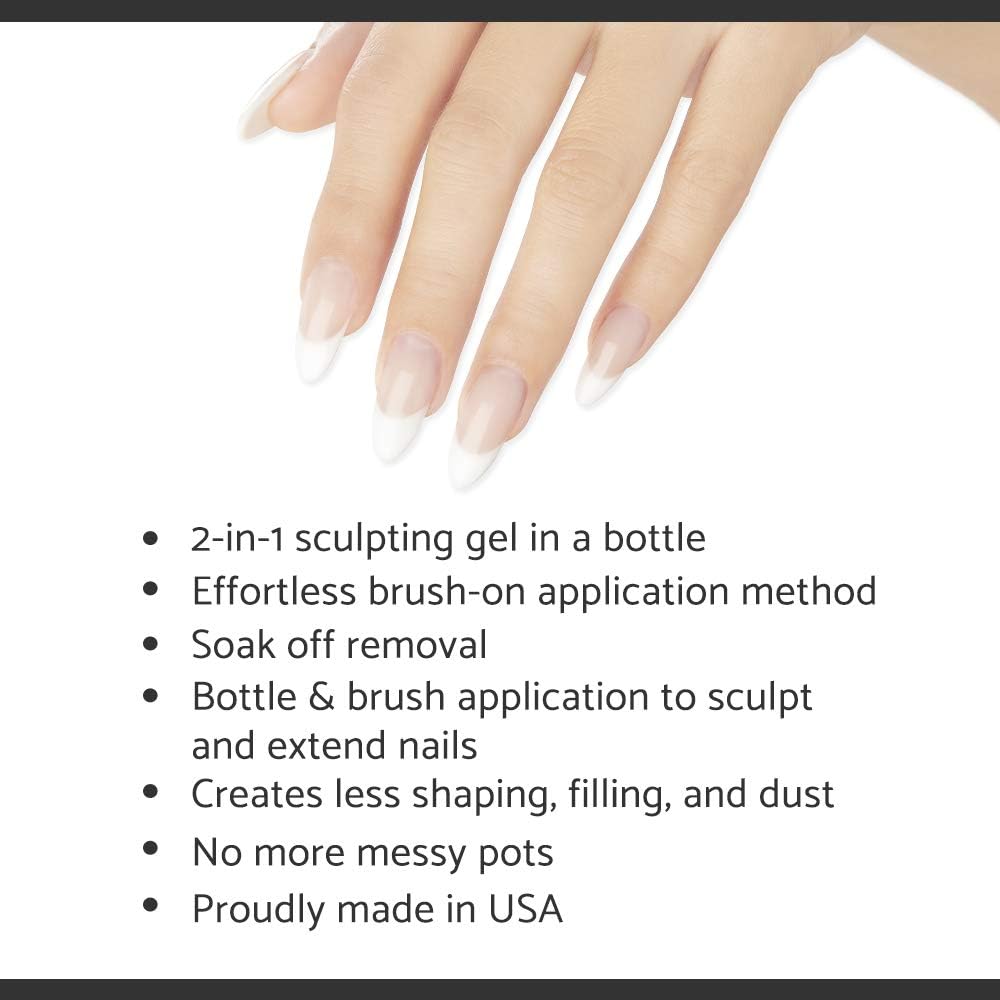 IBD Builder Gel for Nails, Round - Bright White, UV/LED Gels Hard Nail Extensions & Sculpting Strong Long-Lasting Enhancement, Made in USA, 0.5 oz, 1 Beauty & Personal Care IBD