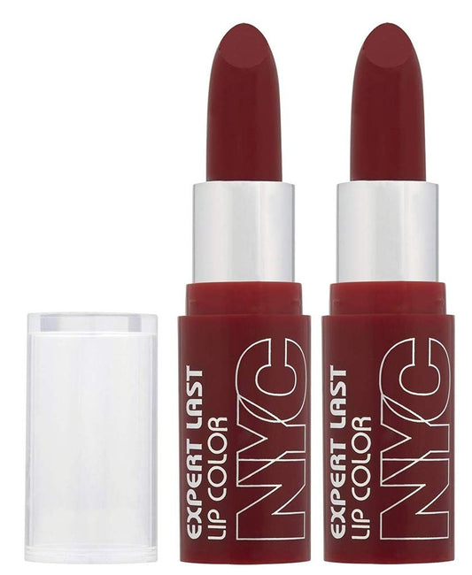 (2 Pack) NYC Expert Last Lipcolor - Red Rapture Beauty & Personal Care NYC