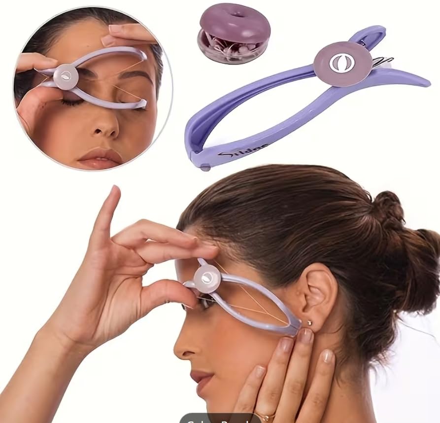2 Spool X 300M Organica Organic Cotton Eyebrow Threading Thread - India - Dermaplaning Epilator Tool for Upper Lip Chin Forehead Ibrow Hair Removal Beauty and Personal Care UNIQUE KAFTANS