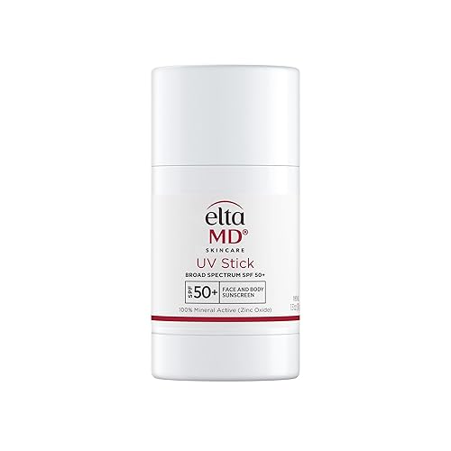 EltaMD UV Stick Sunscreen for Face and Body, Mineral SPF 50+ Face Stick Sunscreen with Zinc Oxide For Kids and Adults, Sensitive Skin, 1.3 oz