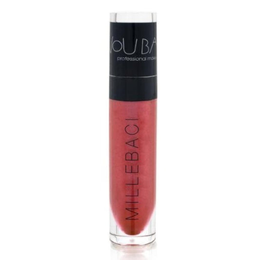 Nouba Millebaci Long Lasting Liquid Lipstick Coral, Lustrous Moisturizing Creamy Formula with Intense Color Pigment High Impact Makeup Lip Color Stick