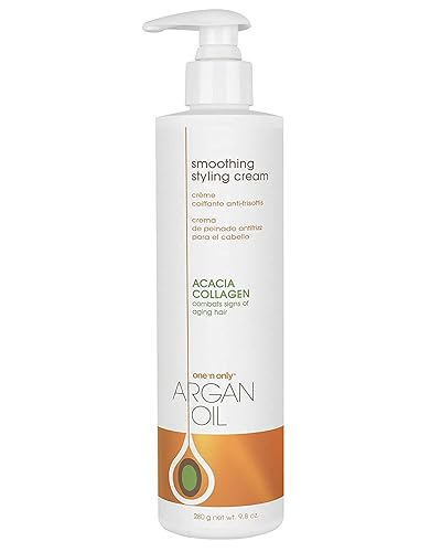 One 'n Only Argan Oil Smoothing Styling Cream, Helps Protect Hair Color, Eliminates Frizz, Hydrates, Adds Shine, Definition, and Texture for a