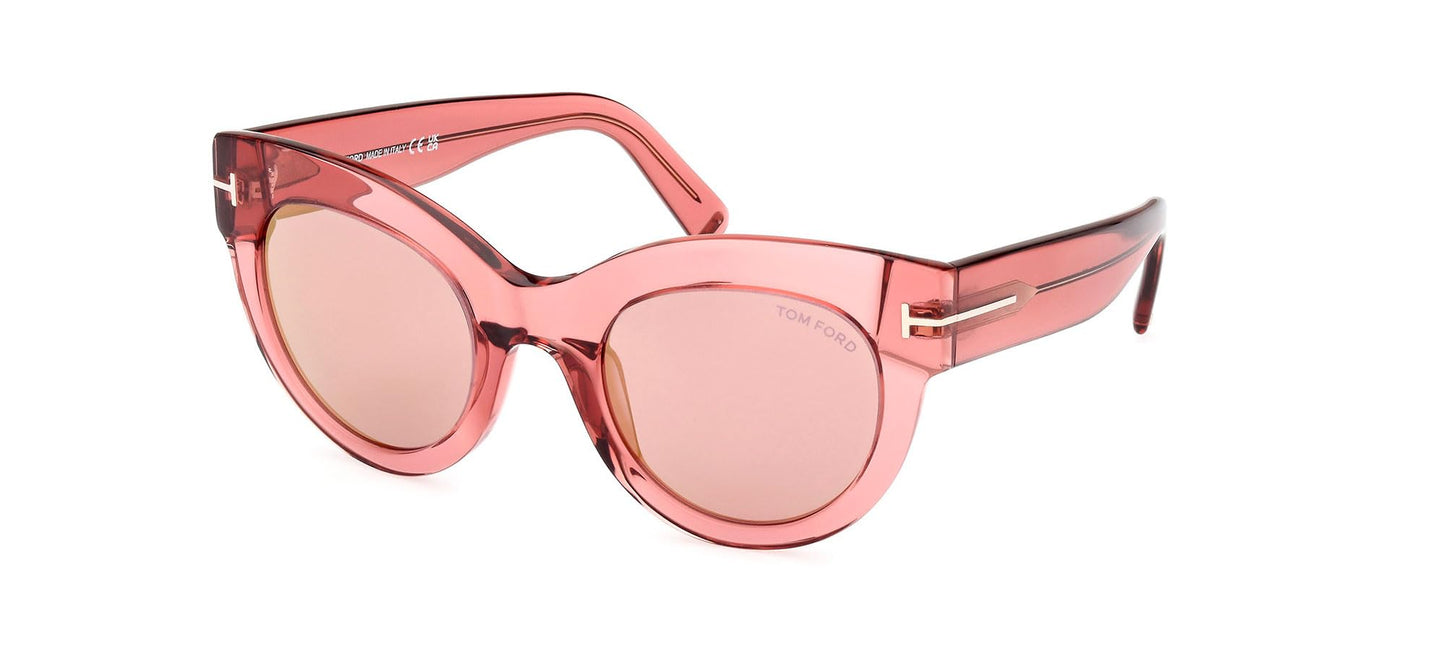 Tom Ford LUCILLA FT 1063 Shiny Pink/Pink Shaded 51/24/140 women Sunglasses