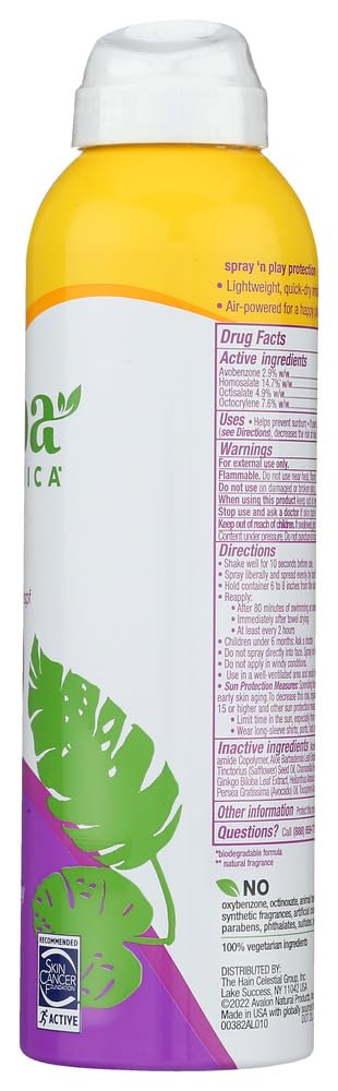 Alba Botanica Very Emollient, Active Kids Spray Sunscreen SPF 50 6 oz (Pack of 7)7