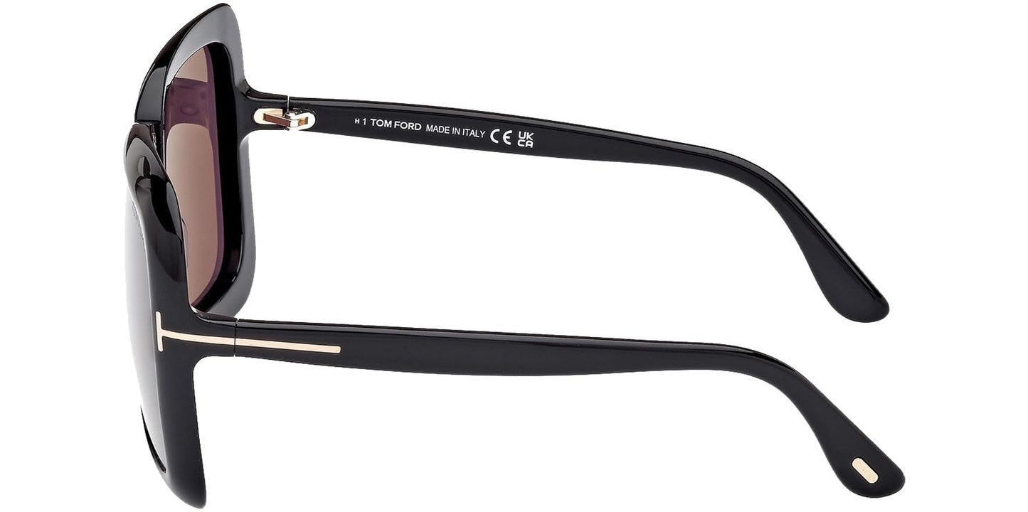 Tom Ford LORELAI FT1156 Black/Smoke Violet 59/16/135 women Sunglasses