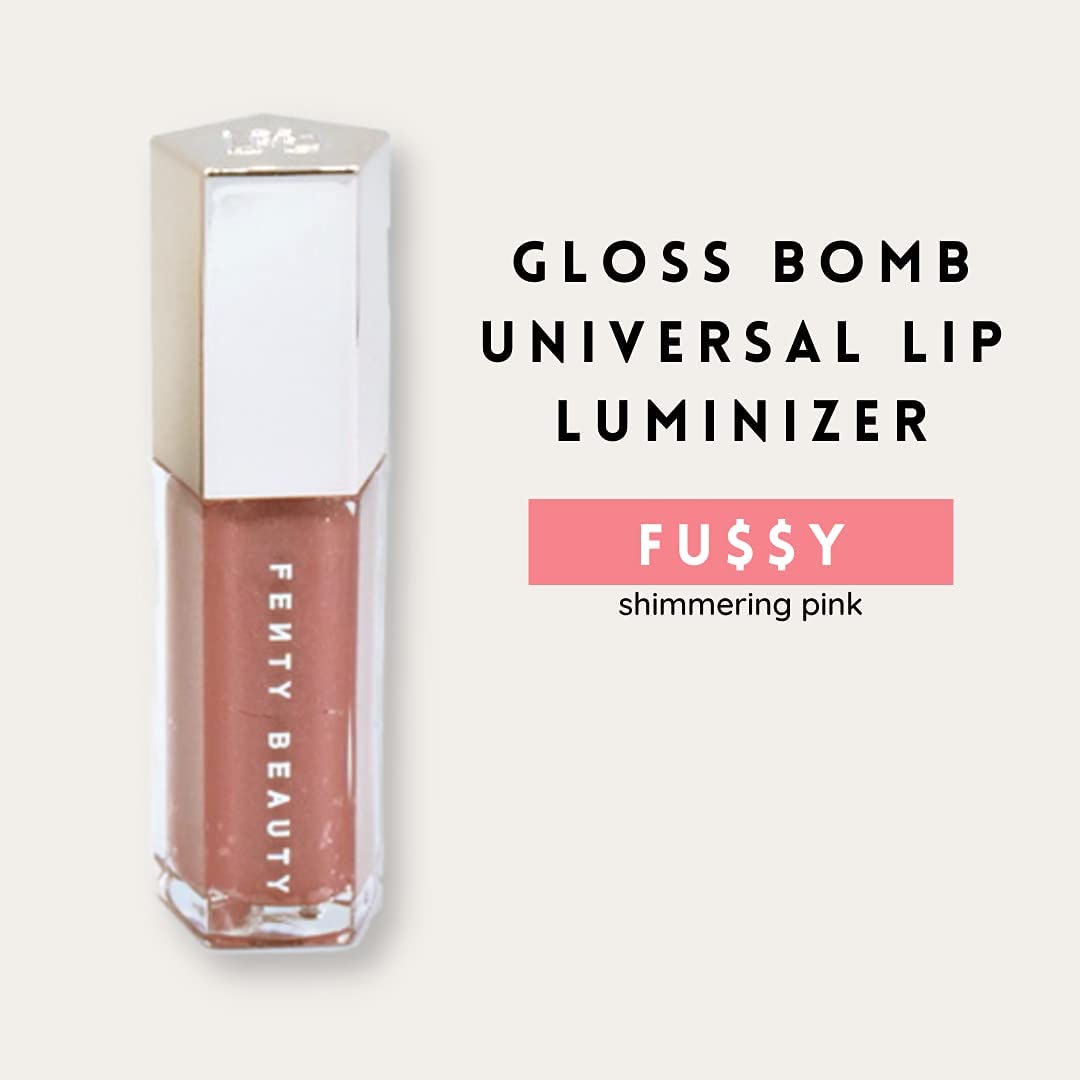 Gloss Bomb Universal Lip Luminizer - 02 Fussy by Fenty Beauty for Women - 0.3 oz Lip Gloss