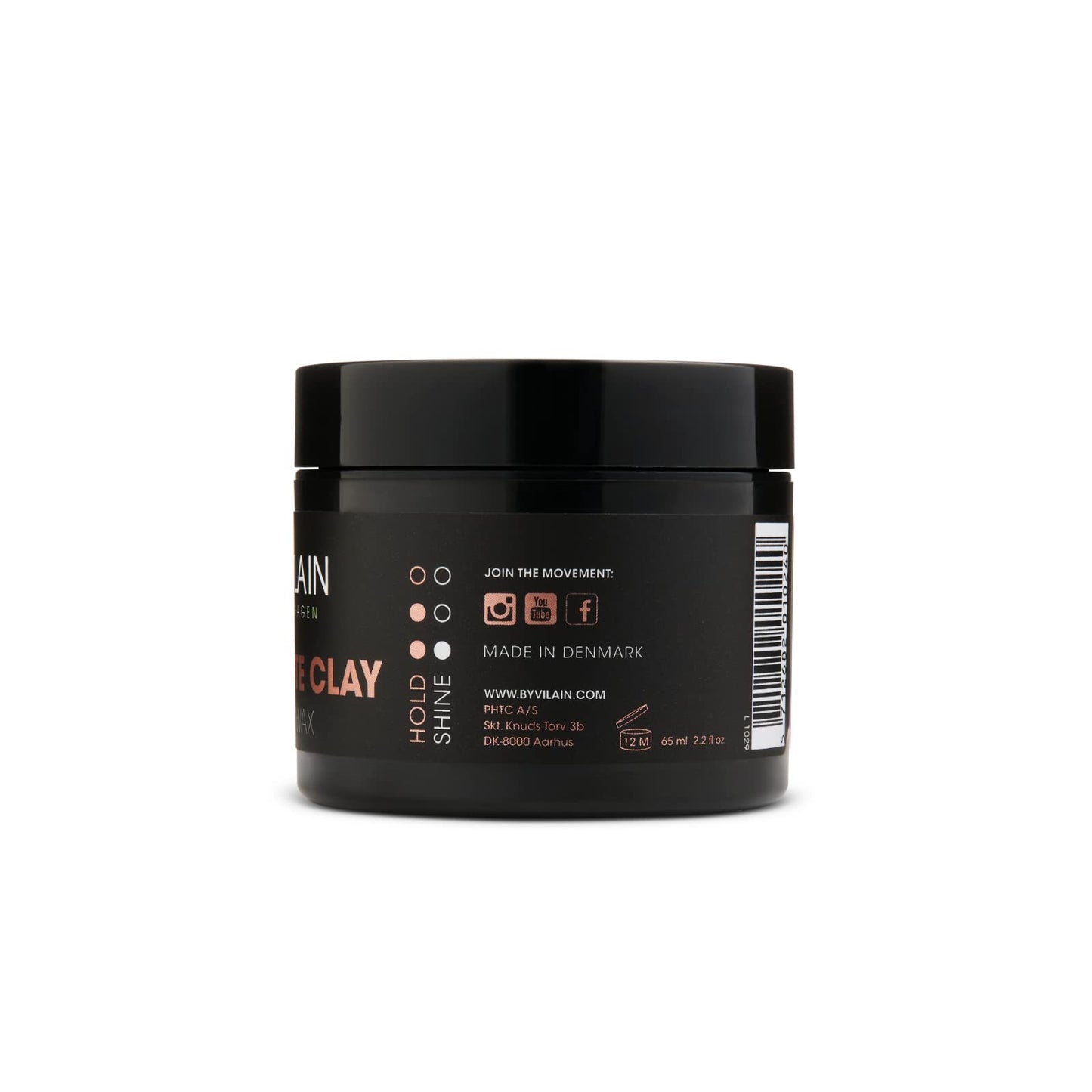 By Vilain Dynamite Clay - Professional Hair Styling Wax Super Strong Hold, Matte Finish For All Hair Types Molding Sculpting Pomade Easy to Style