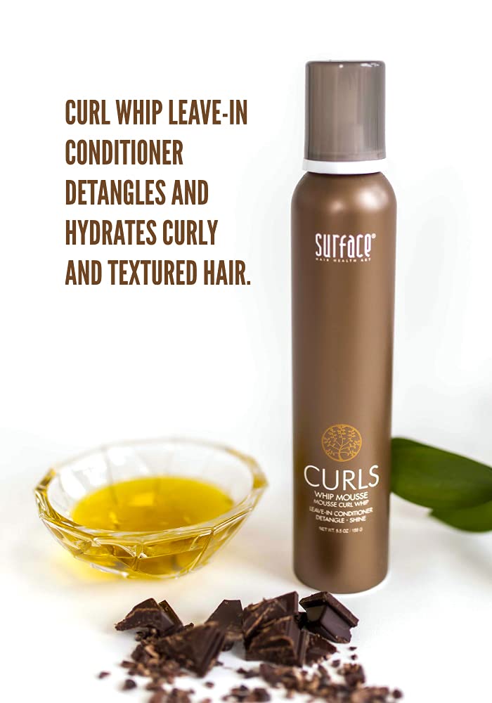 Surface Hair - Trio Box Set, Shampoo, Conditioner And Leave-In Conditioner - Defines, Adds Shine, and Provides Frizz Free Style Longevity