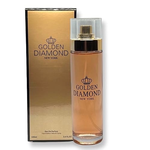 Secret Plus Golden Diamond Eau de Parfum for Women 3.4 Fl Oz Floral Classic Fragrance
