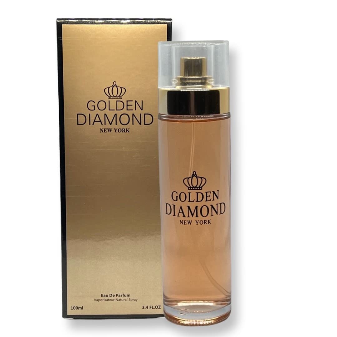 Secret Plus Golden Diamond Eau de Parfum for Women 3.4 Fl Oz Floral ...