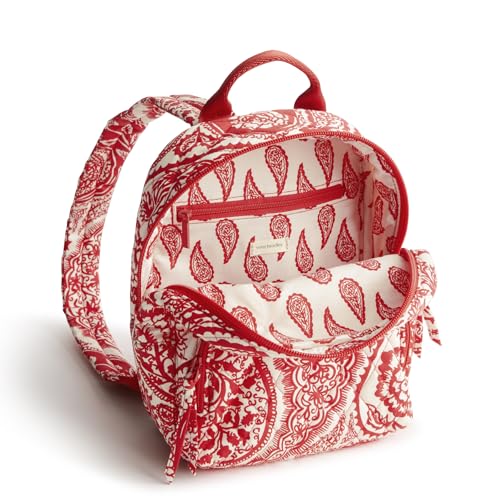 Vera Bradley Women's Premium Cotton Mini Banbury Backpack, Paisley Key, One Size