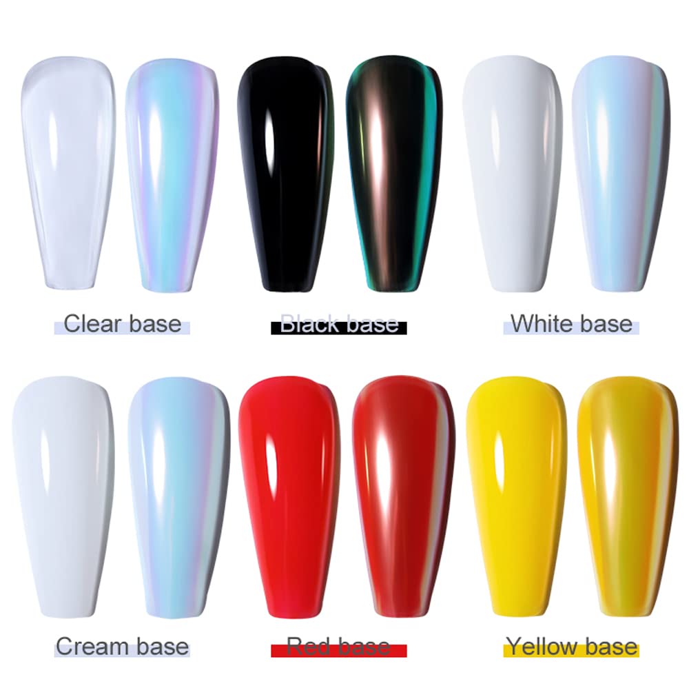 1Box Holographic Nail Powder Mermaid Nail Glitter Powder Pearl Shell Shimmer Powder Glimmer Dust Pretty Shimmer Laser Glitters Nail Art Decorations